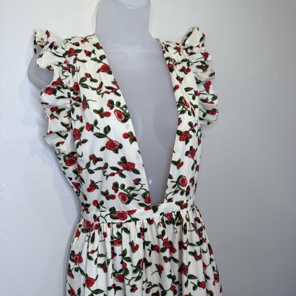 Showpo. | Lover's Day Floral Flutter Sleeveless Ruffled Skirt V-Neck Sundress - Picture 10 of 16